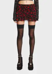 [Sugar Thrillz] Dark Love Surrounds Me Ruched Skirt