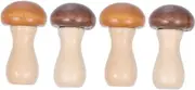 Alipis 1set Mushroom Shaped Wooden Chopstick Rests Creative Organizer Elegant Table Decor Practical and Space Saving Design for Clean Dining Experience 4pcs