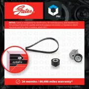 Drive Belt Kit fits CITROEN DISPATCH VF7 1.6D 07 to 16 Set Gates 1611278180 New