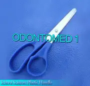 12 School Scissors 12.5 cm, Plastic Handle Student Scissors