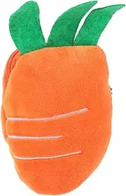 [GLSTOY] Easter Carrot Purse Adorable Zippered Purse for Women Compact Size for Lipstick Keys for Girls Ladies