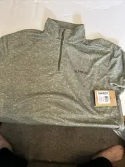 Magellan Men’s Long Sleeve Performance Shirt 1/4 Zip Green Heather Medium New