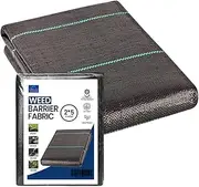VIROSA Weed Membrane, Heavy Duty Weed Control Fabric Sheet, UV stabilised Weed Barrier Fabric for Gardens, Patios, Flowerbeds, Lawns and Walkways (2M x 5M)