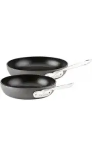 All-Clad HA1 Hard Anodized Non Stick Fry Pan Set 2 Piece, 8, 10 Inch, Induction,