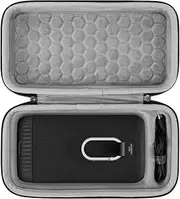 GeekriaShieldSpeakerCaseCompatiblewithUltimate Ears EVERBOOMCase Cover,Replacement Hard Shell Portable Speaker Protective Carrying BagwithCableStorage (Dark Grey)