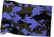 ELAYARD Car Camo Vinyl Film Sticker for Car Interior and Motorcycle Decal Easy to Apply Removable Durable Glossy Camouflage Wrap for Custom Styling