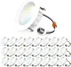 24 Pack 4 Inch LED Can Lights Retrofit Recessed Lighting, Selectable 2700K/3000K