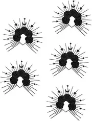 BESTOYARD 5pcs Vintage Goddess Crown Headband Star Moon Hairband Cosplay Festival Accessory for Women
