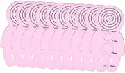 DOITOOL 10Pcs DIY Paper Curling Device Lightweight Quilling Tools for Beginners Professionals Durable Paper Rolling Holders for Creative Craft Projects