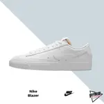 NIKE W BLAZER LOW '77 全白 皮革 女鞋 DC4769-101【彼得潘】