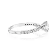 Luminesce Lab Grown Platinum 1 Carat Diamond Engagement Ring, K