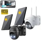 ieGeek 5MP Solar Security Camera WiFi Night Vision Wireless Outdoor Waterproof