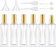 30 ml Glass Spray Bottle, 1 oz Empty Perfume Atomizer, Small Travel Refillable