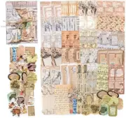 100Pcs Vintage Scrapbook Time Museum for for Art Journaling Bullet Junk Journal