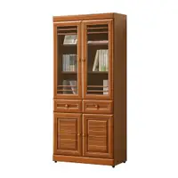 在飛比找ETMall東森購物網優惠-【唯熙傢俱】奧莉薇樟木色2.7尺書櫃