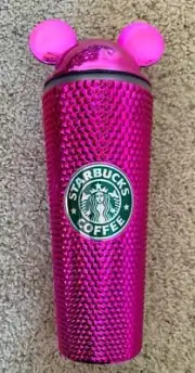 Starbucks Tumbler Mickey Mouse Ears Edition PINK Color NEW out of Box