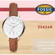 CASIO 時計屋 FOSSIL手錶 ES4368 文青指針女錶 皮革錶帶 白色錶面 日期 防水 (另ES4303)