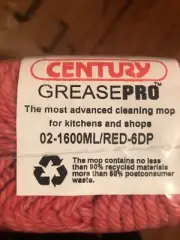 CENTURY Commercial GreasePRO Mop Head Red Large 02-1600ML/RED-6DP