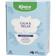 Kintra Foods Herbal Tea Bags Calm & Relax 25 Pack