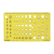 Top View 1 Ring and Stones Jewellery Templates Drafting Tools Jewellery Designing Stencils