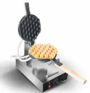 Electric Pancake Eggettes Bubble Egg Puff Cake Waffle Iron Maker Machine Baker
