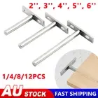 1-12X Heavy Duty Concealed Floating Hidden Wall Shelf Support Metal Bracket Tool
