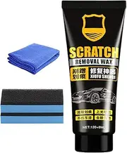Car Scratch Remover Wax,Paint Scratch Removal Wax Polishing Paste | Sponge and Towel Included Sun Protection Automotive Maintenance Solution for Traveling, Road Trip