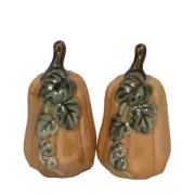 Set of Mini Pumpkin Salt and Pepper Shakers 3.25 Inches Tall Orange Fall Decor