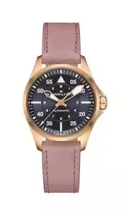 Hamilton H76245840 Khaki Aviation Pilot Rose Steel 36 mm Automatic Women's Watch