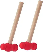 JOINPAYA 2pcs Wooden Simulation Hammer Set Multifunctional Hammer Plaything for DIY Maintenance Educational Building for Little Hands