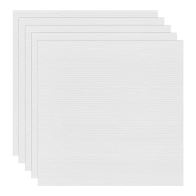 5Pcs 3mm Corrugated Plastic Sheets, 16 x 16 Inch Corrugated Poster Board White