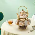 Porcelain Tea Set Coffee Cup/teacup, Saucer, Spoons, Teapot and Storage