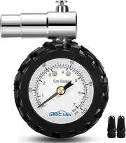 Presta Valve Gauge, GODESON Analog Presta Valve Bicycle Tire Pressure Gauge,100PSI/7Bar, Suitbale for Hybrid Bike Tire Inflation Range