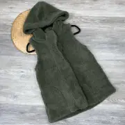 Koolaburra by UGG green Sherpa hooded vest women’s size S