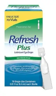 (2PK) Refresh Plus Lubricant Eye Drops, 70 Single-Use Vials 300230403702VL