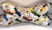3 Sided Dog Bone Shaped Neck Pillow, Lower Back Support LG Route 66 Cars