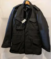 Propper® M65 Field Coat With Liner Black Pockets Canvas Zip & Button Small. 63