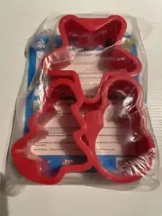 Vintage 3 Piece Set Rice Krispie Treats -Jello Cookie Cutters, Mold, Plastic