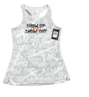 Under Armour Womens Compression Tank Top White Gray Size Different