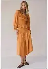 Free People Keep the Romance Set Sz S Skirt Blouse Heney Boho Peasant