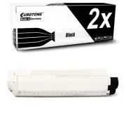 2x Eurotone Toner Black for OKI C-831-DN C-831-DM C-841-DN C-841-N