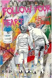 Banksy(1) Famous Oil Paintings Reproduction Giclee Canvas Prints on Canvas Artwork Pictures on Canvas Wall Art for Home Office Decorations(60x90cm_24x35in,Unframed)