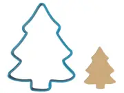 Christmas Tree Outline - Cookie Cutter / Sugar Cookie / Fondant / Clay (1398)