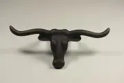 LONGHORN PULL OIL RUBBED BRONZE WESTERN CABINET HARDWARE DRAWER PULLS KNOBS