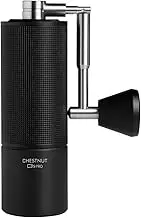 TIMEMORE Chestnut C3S PRO Manual Coffee Grinder, Stainless Steel S2C Conical Burr Coffee Grinder with Foldable Handle, Adjustable Grind Setting for Espresso to French Press -Black