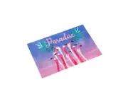 Waterproof Table Mat Palm Leaf Flamingo Place Mats Coasters - C