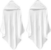 BIUDECO 2Pcs Hooded Towels Bath Towels for Absorbent Comfortable Design for Boys for Bathing and Drying After Shower
