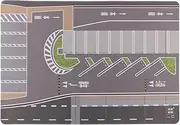 Luwecf 1:64 Model Building Background for Diecast Car Parking Lot Display, C