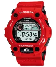 Casio G-Shock Digital Mens Red Moon Tide Graph Watch G7900A-4 G-7900A-4DR