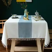 JIALE Tablecloths for Rectangle Tables,Cotton Linen Table Cloth Waterproof Ta...